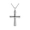 Gem And Harmony Sterling Silver Polished Cross Pendant Necklace with Chain